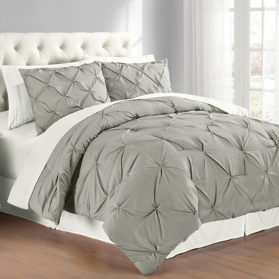Swift Home Pintuck Reversible Comforter Set