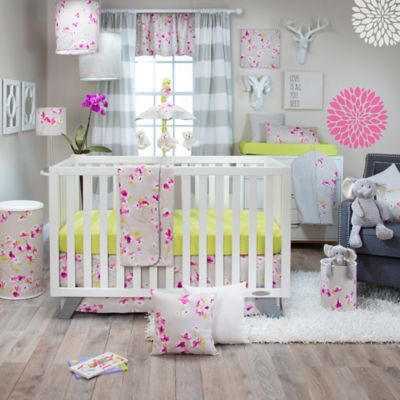 cherry blossom crib bedding set