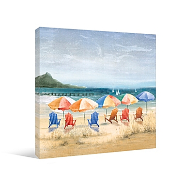 Beach Umbrella Heaven Canvas Wall Art. View a larger version of this product image.