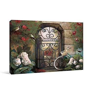 Pied Piper Creative Garden Gate 36-Inch x 24-Inch Canvas Wall Art. View a larger version of this product image.