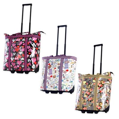 olympia usa cosmopolitan rolling shopper tote