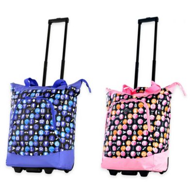 olympia luggage rolling shopper tote