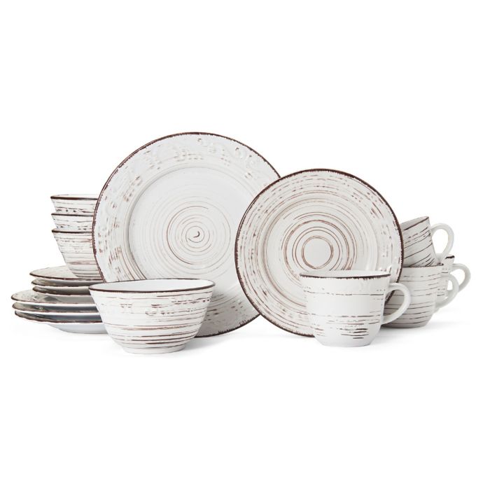 pfaltzgraff trellis white 16 piece dinnerware se