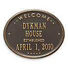 Alternate image 0 for Whitehall Products Oval Welcome House Plaque