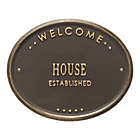 Alternate image 1 for Whitehall Products Oval Welcome House Plaque
