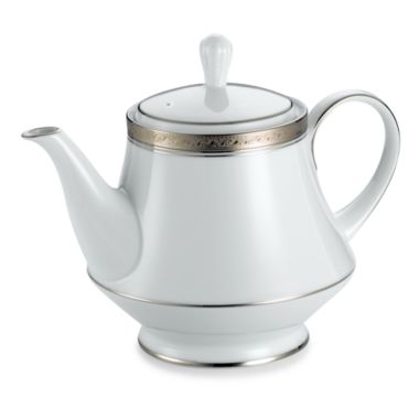 Noritake&reg; Crestwood Platinum Teapot. View a larger version of this product image.