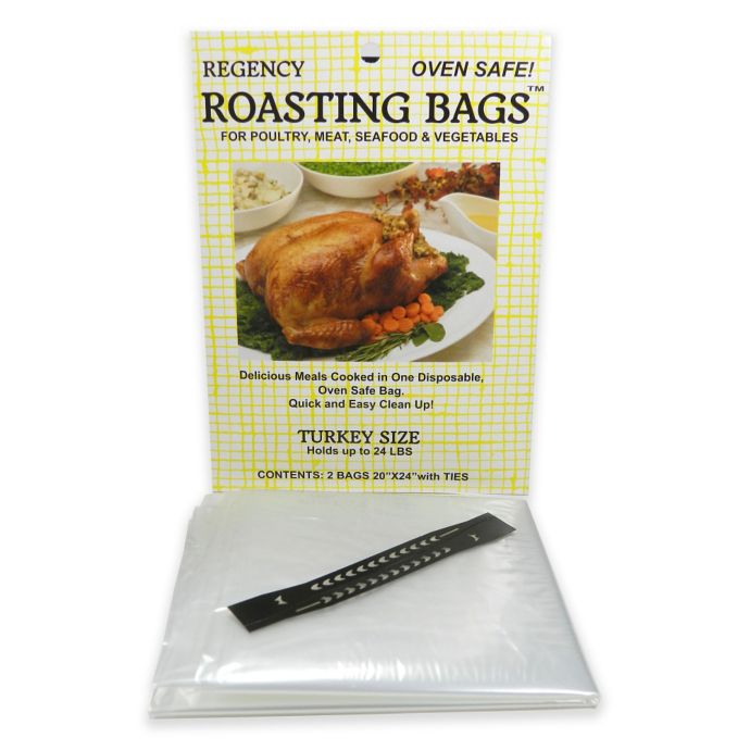 Regency 2Pack Turkey Roasting Bags with OvenSafe Twist Ties Bed