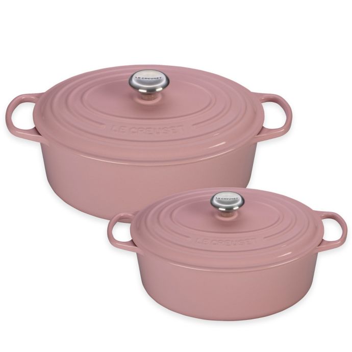 Le Creuset® Signature Oval Dutch Oven in Hibiscus Pink | Bed Bath & Beyond