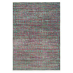 Safavieh Valencia Cracked 4-Foot x 6-Foot Area Rug in Green/Red