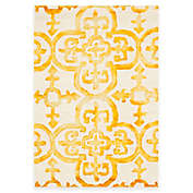 Safavieh Dip Dye Clover 2-Foot x 3-Foot Accent Rug in Ivory/Gold
