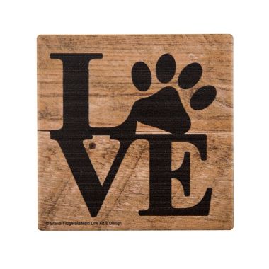 Thirstystone&reg; Love Pets Square Coaster. View a larger version of this product image.