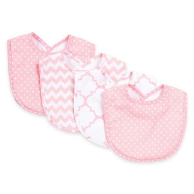 pink baby bibs