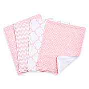 Trend Lab&reg; 4-Pack Pink Sky Burp Cloth Set