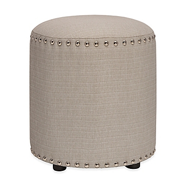 Laura Backless Vanity Stool in Grey. View a larger version of this product image.