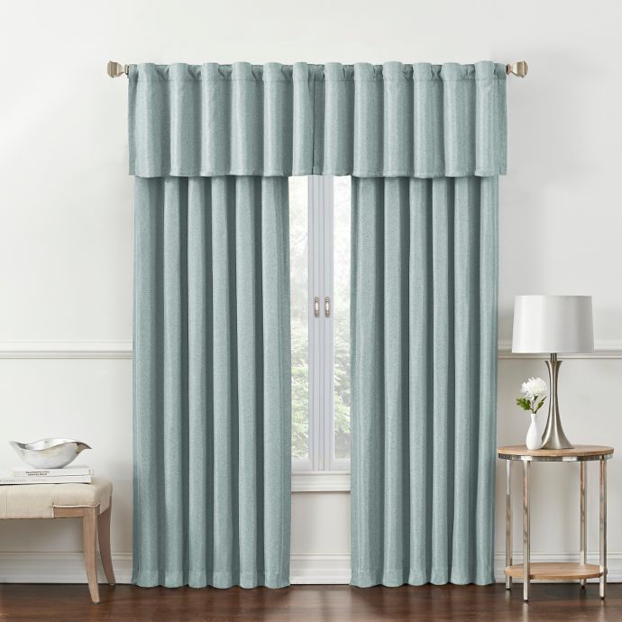 Rockwell Room Darkening Window Curtain Panel And Valance Bed