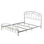 Alternate image 3 for Hillsdale Furniture Jolie Arched Scroll Bed Frame in Textured White