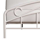 Alternate image 2 for Hillsdale Furniture Jolie Arched Scroll Bed Frame in Textured White