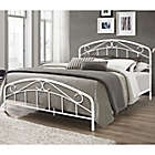 Alternate image 1 for Hillsdale Furniture Jolie Arched Scroll Queen Bed Frame in Textured White