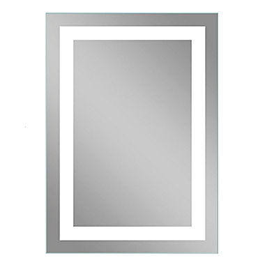 Neutype 36-Inch x 30-Inch LED Rectangular Anti-Fog Vanity Mirror in Silver. View a larger version of this product image.