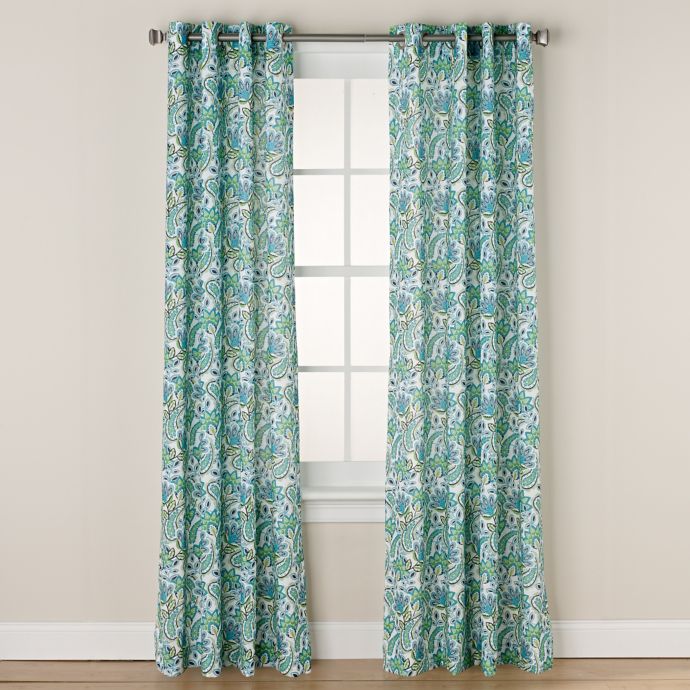 Chloe Print Grommet Window Curtain Panel Bed Bath Beyond