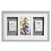 Pearhead&reg; Babyprints 4-Inch x 6-Inch Deluxe Wall Frame in Grey
