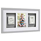 Alternate image 1 for Pearhead&reg; Babyprints 4-Inch x 6-Inch Deluxe Wall Frame in Grey