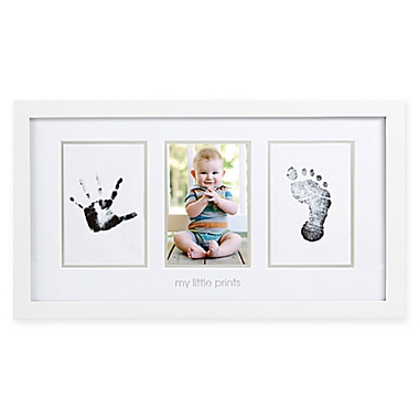 Pearhead&reg; Babyprints 3-Opening 4-Inch x 6-Inch Picture Frame in White. View a larger version of this product image.