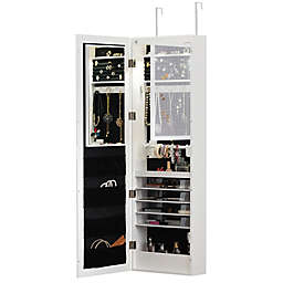 Door Solutions™ Over-the-Door Mirrored Mega Cabinet in White