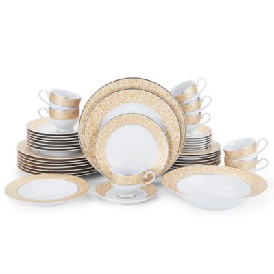 Mikasa&reg; Parchment Gold 42-Piece Dinnerware Set