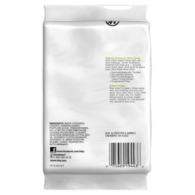 Olay&reg; 25-Count Makeup Remover Wet Cloths Fragrance-Free. View a larger version of this product image.