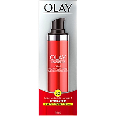 Olay&reg; Regenerist&reg; 1.7 oz. Micro-Sculpting Cream Moisturizer with Broad Spectrum SPF 30. View a larger version of this product image.
