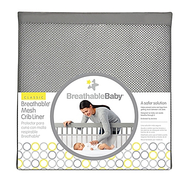 BreathableBaby&reg; Breathable Mesh Crib Liner in Ecru. View a larger version of this product image.