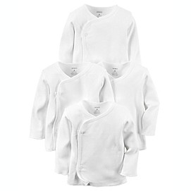 carter's® 4-Pack Long Sleeve Kimono T-Shirts in White