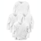 carter's&reg; 4-Pack Long Sleeve Kimono T-Shirts in White