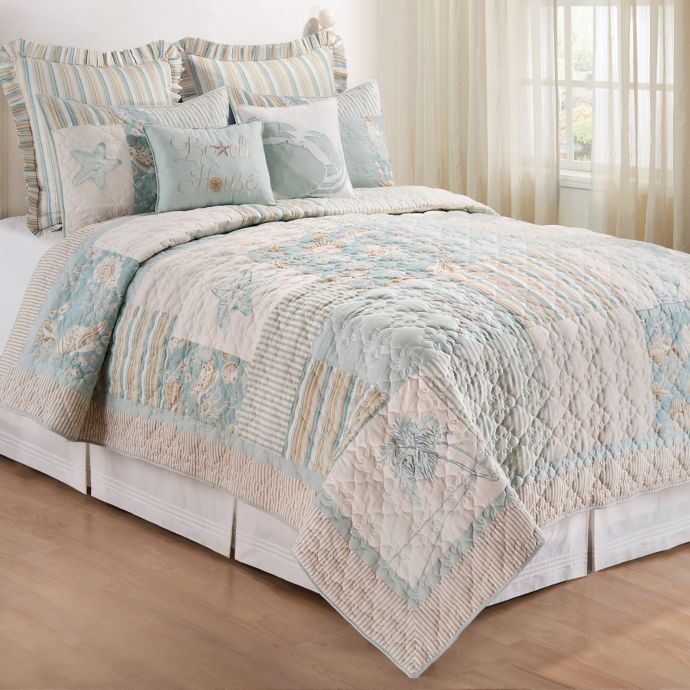 Sandbridge Quilt in Blue Bed Bath & Beyond