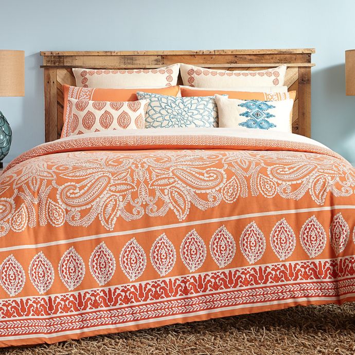 Trina Turk Catalina Paisley Comforter Set In Coral Bed Bath