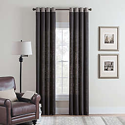 Cambria&reg; Malta Remix 63-Inch Grommet Top Window Curtain Panel in Charcoal