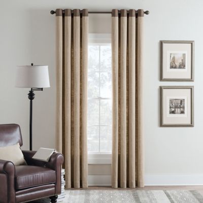 Cambria&reg; Malta Remix Grommet Top Window Curtain Panel (Single)