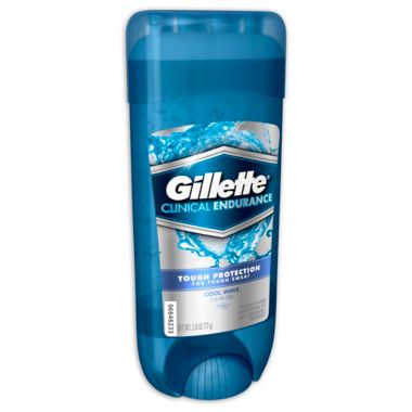 Gillette&reg; Clinical Endurance 2.6 oz. Clear Gel Anti-Perspirant and Deodorant in Cool Wave. View a larger version of this product image.