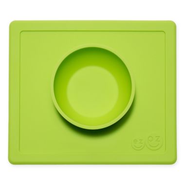 ezpz&trade; Happy Bowl Placemat in Lime. View a larger version of this product image.