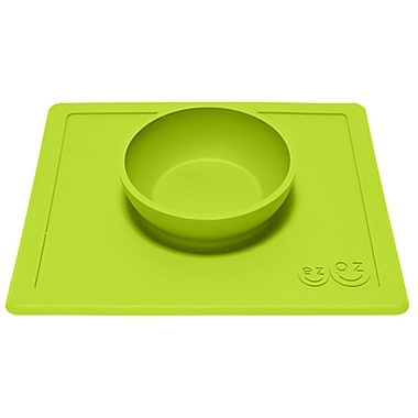 ezpz&trade; Happy Bowl Placemat in Lime. View a larger version of this product image.