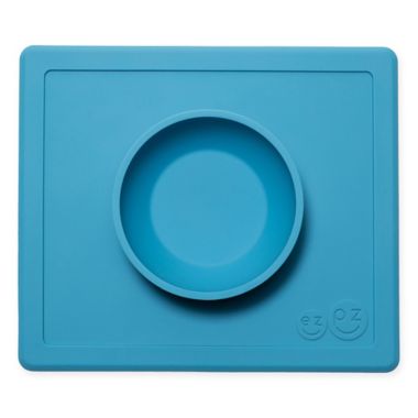 ezpz&trade; Happy Bowl Placemat in Blue. View a larger version of this product image.