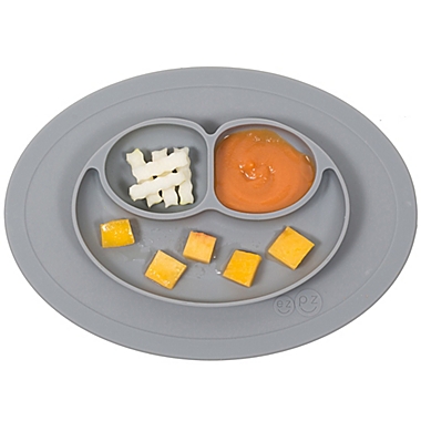 ezpz&trade; Mini Happy Mat Reusable Placemat in Grey. View a larger version of this product image.
