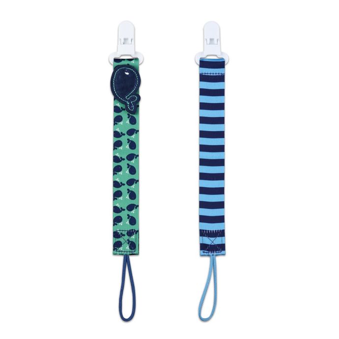 NoThrow 2Pack Pacifier Tether Set in Blue Whale buybuy BABY