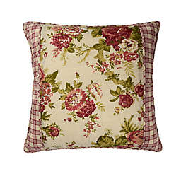Waverly&reg; Norfolk Reversible Cabbage Rose/Gingham Throw Pillow