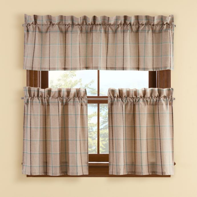 Branklyn Plaid Window Curtain Panel and Valance Bed Bath