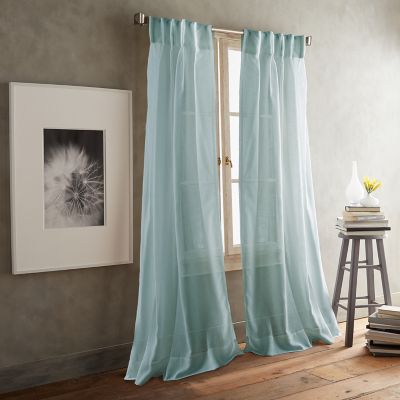 DKNY Paradox Inverted Pleat Sheer Window Curtain Panels (Set of 2)