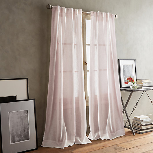 Alternate image 1 for DKNY Paradox 2-Pack 96-Inch Rod Pocket/Back Tab Sheer Window Curtain Panels in Pink