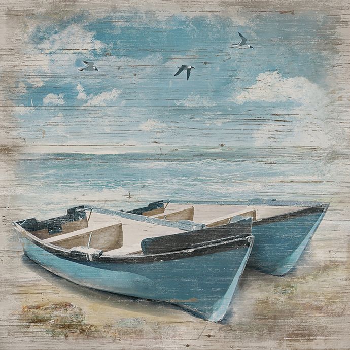 30Inch x 30Inch Plank Boat Wood Wall Art Bed Bath & Beyond