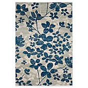 Safavieh Evoke Collection Flora 3-Foot x 5-Foot Accent Rug in Grey/Light Blue